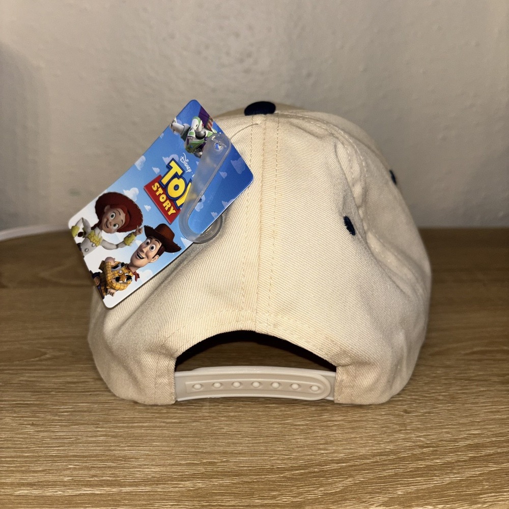 Disney Pixar Toy Story "Hey Cowgirl" Adult Baseball Cap Hat Beige/Navy One Size - Picture 4 of 10